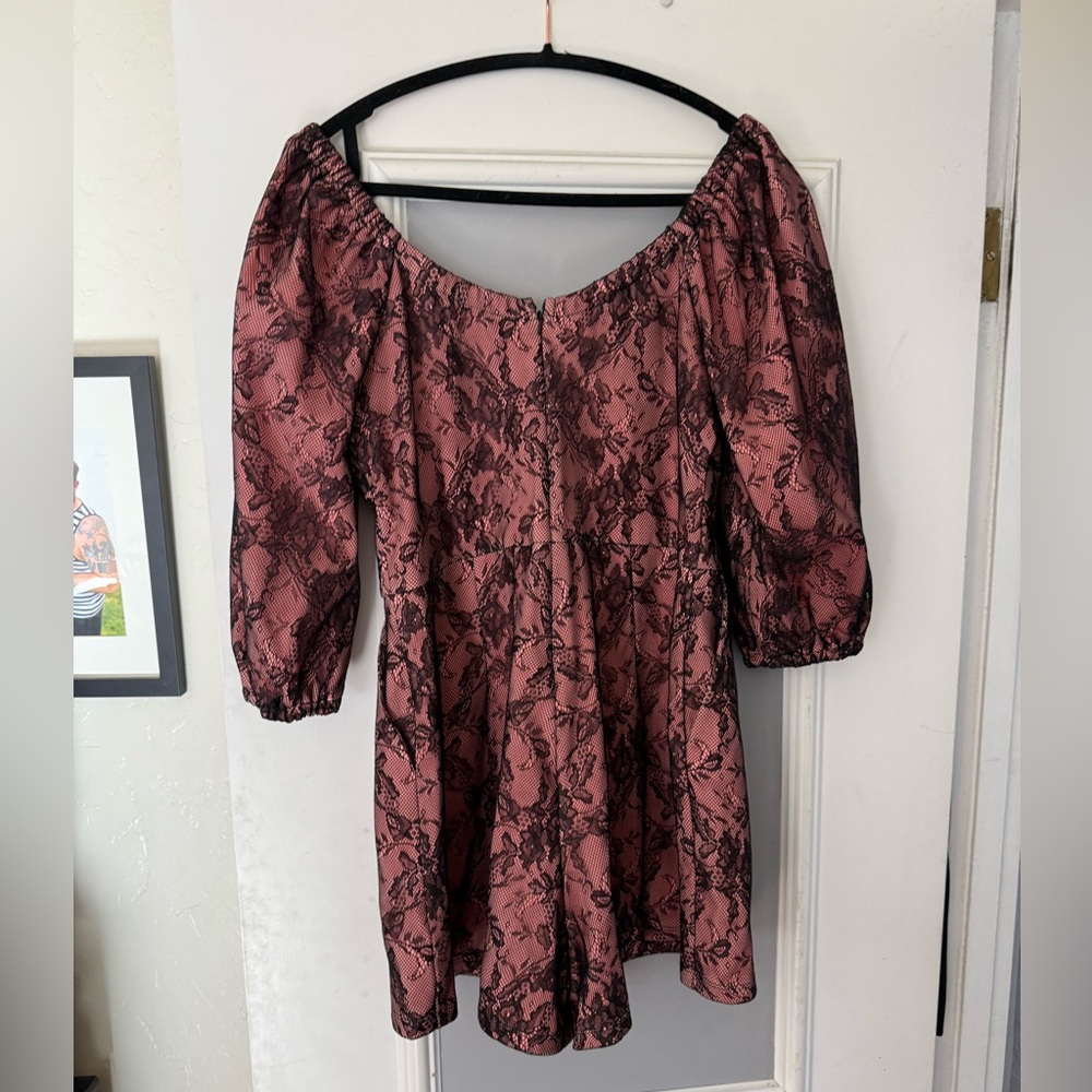 Vacation Playsuit in Black Lace - Vixen by Micheline Pitt - Picture 2 of 3
